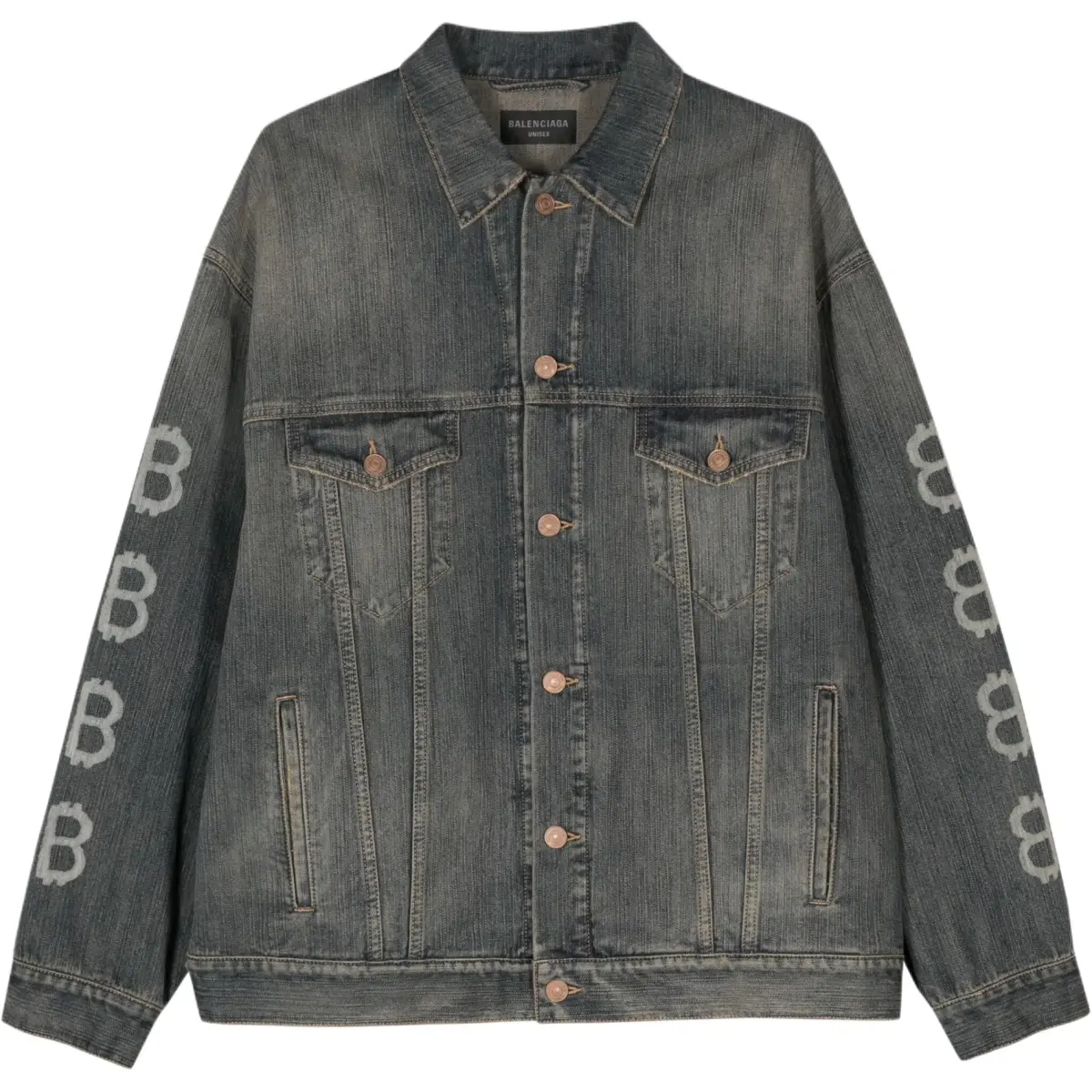 Balenciaga SS23 Denim Jacket Loose Fit Unisex Indigo