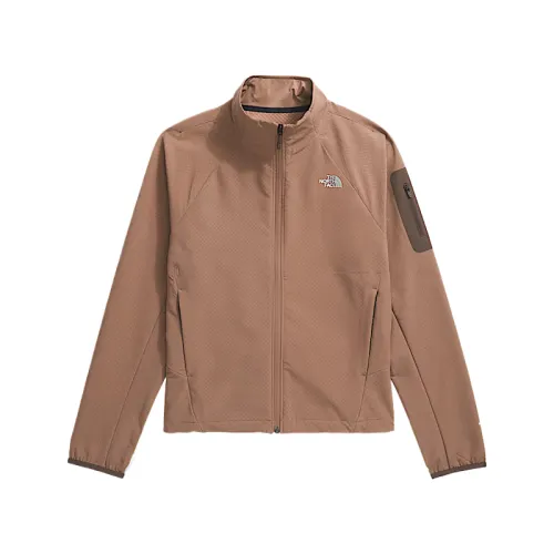 THE NORTH FACE Jackets Women's Brown Stand Collar Moderate Soft Shell