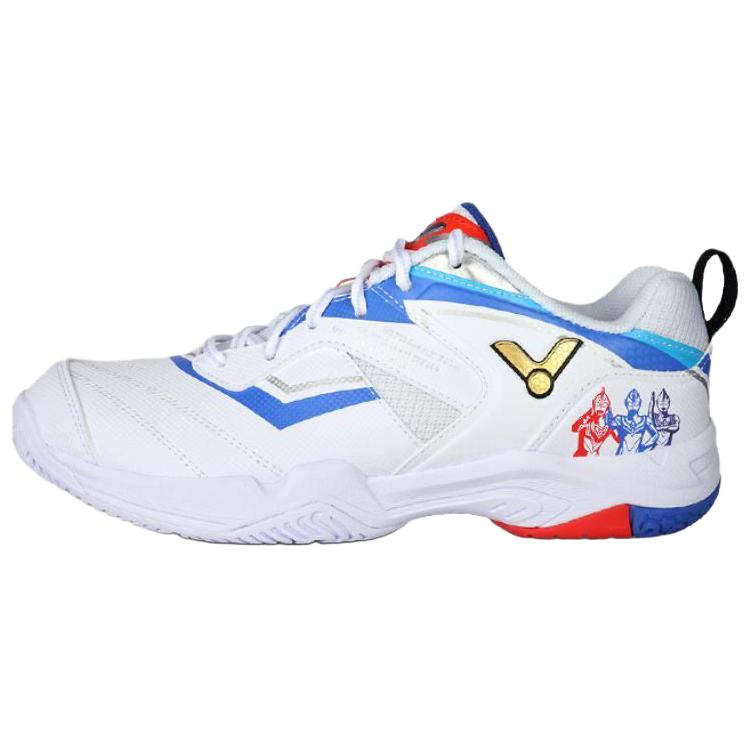 ULTRAMAN x VICTOR Low top Badminton Shoes Unisex White