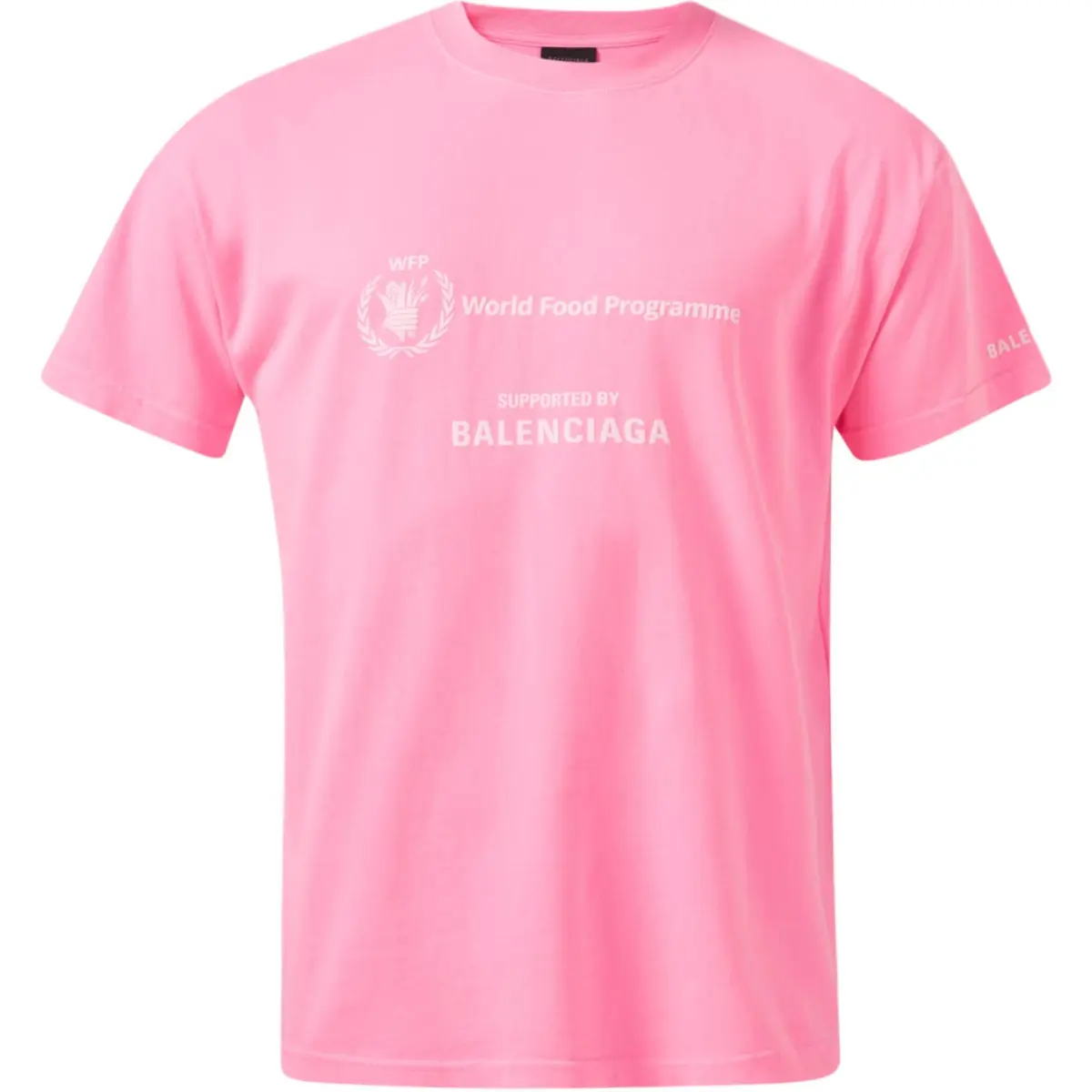 Balenciaga SS23 T Shirt Regular Fit Unisex Pink