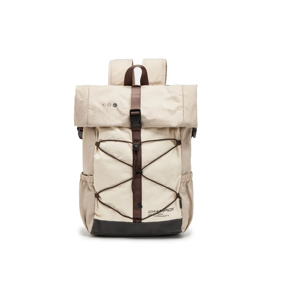 Champion Fabric Backpack Unisex Light Bone/Milk White/Smoke Gray/Black/Alloy Gray