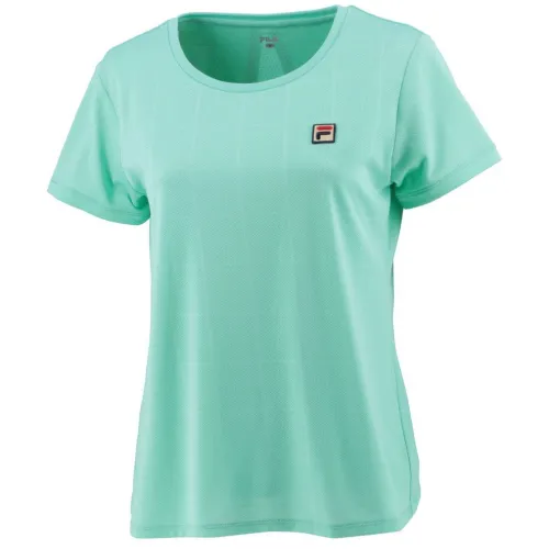 FILA Tennis Tops Women's Green U Neck Moderate