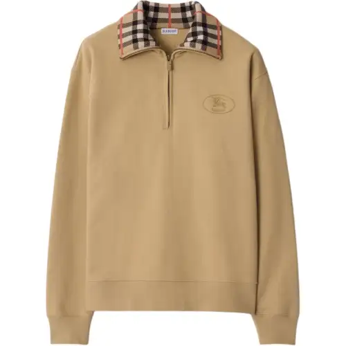 Burberry cotton zip-up sweatshirt