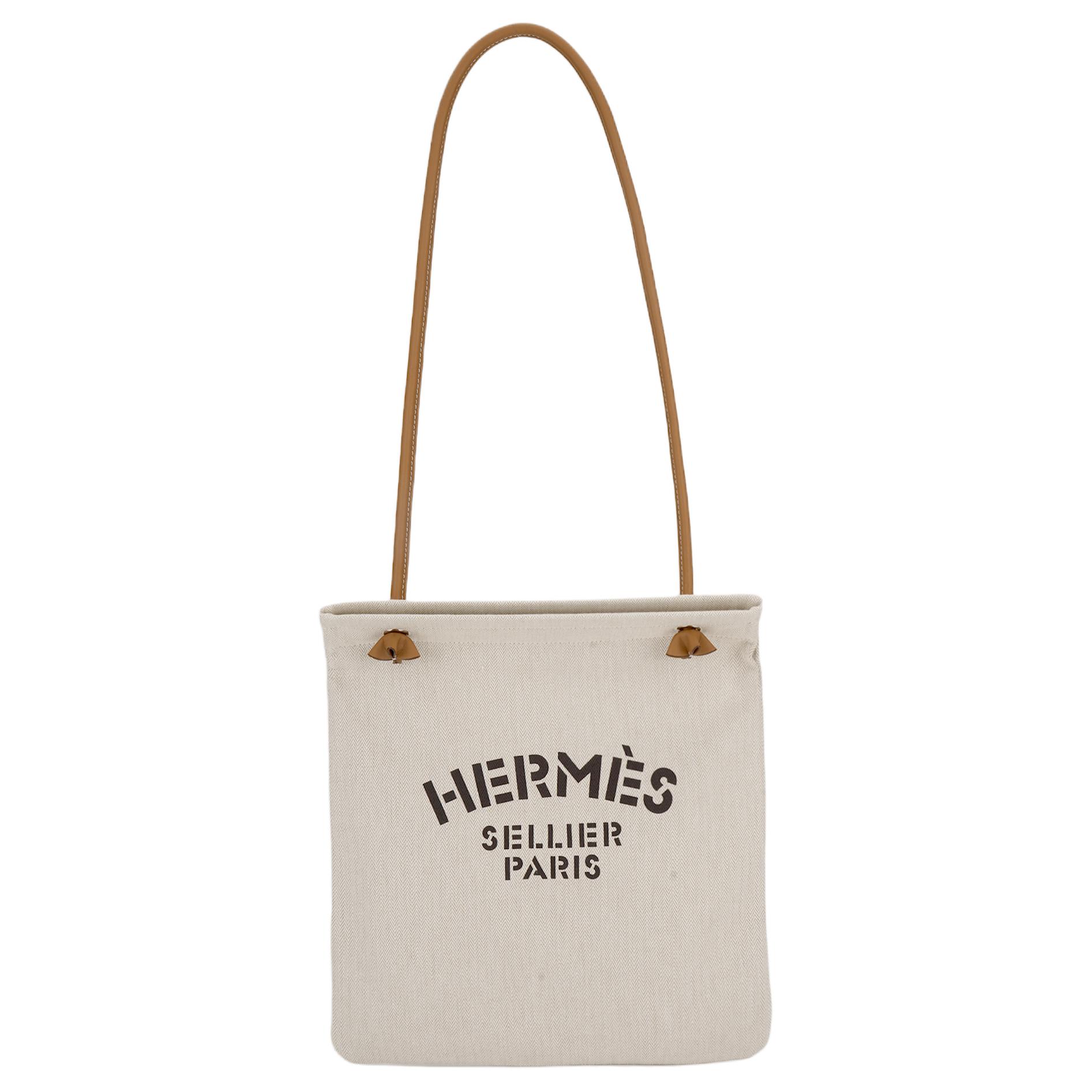 Женская сумка Hermes Aline 30 (бело-золотая)