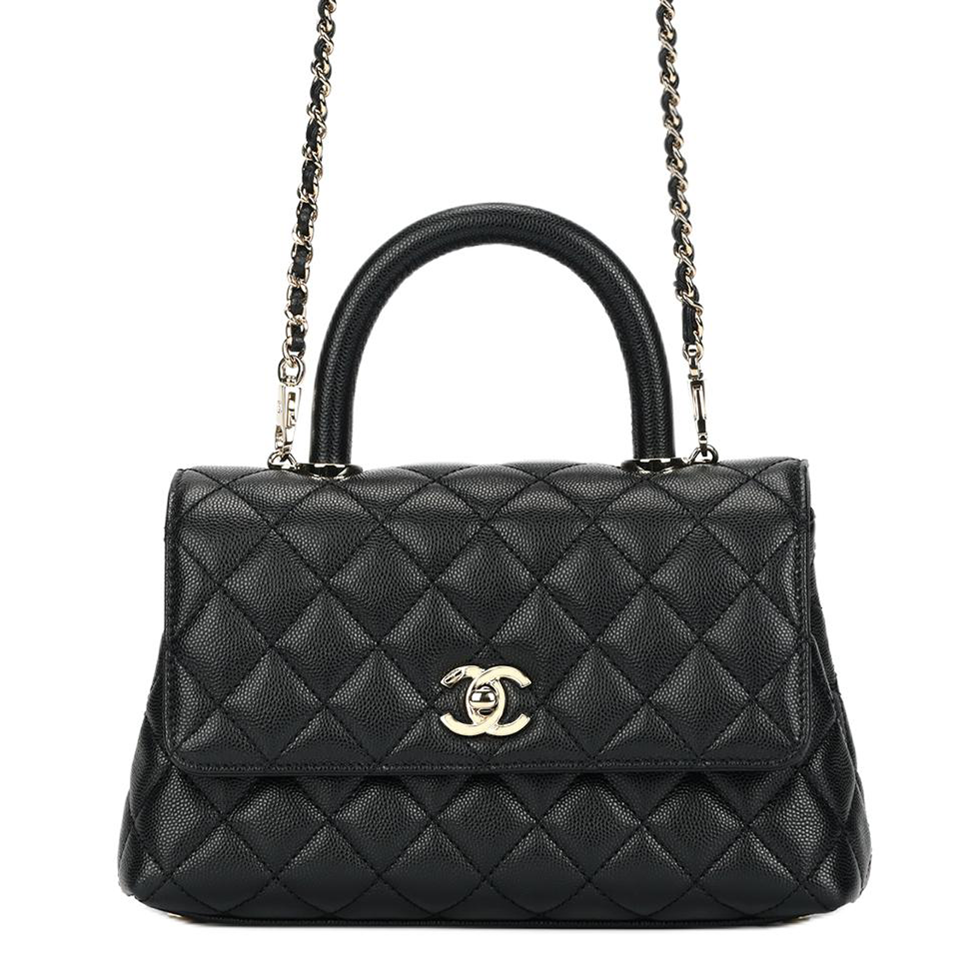 Женская сумка Chanel CHANEL Coco Handle 22P (черная)