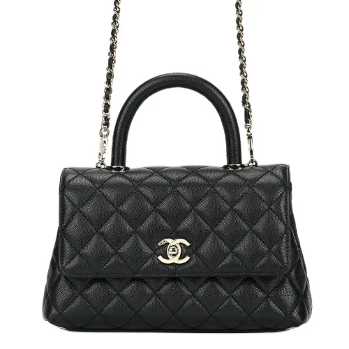 CHANEL Small Coco Handbag Black A92990