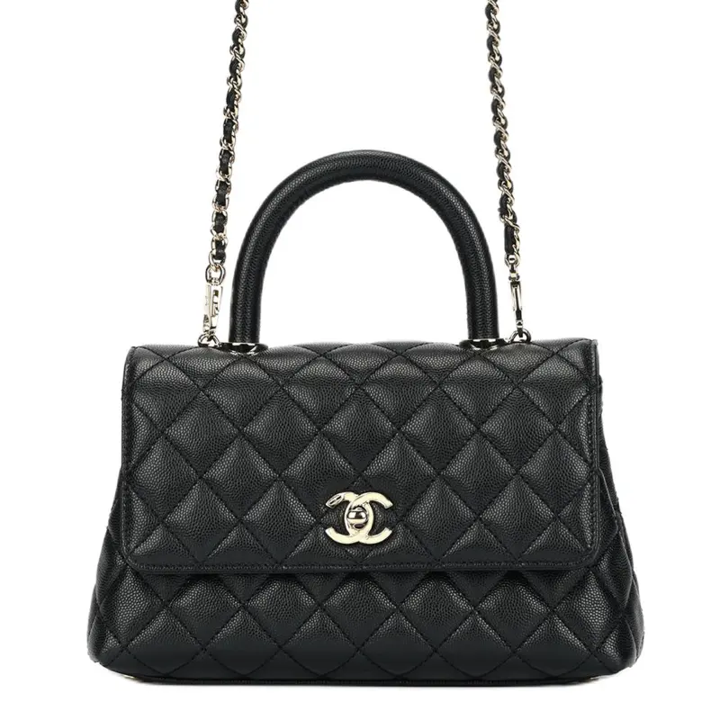 CHANEL Small Coco Handbag Black A92990