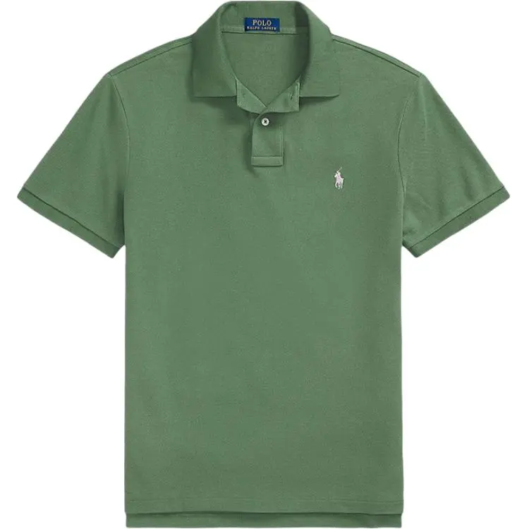 Polo Ralph Lauren Polo Shirt Custom Slim Fit Men's Green