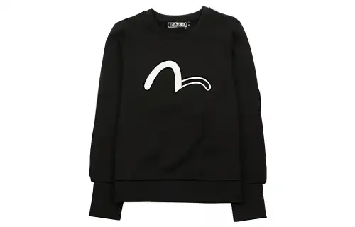 EVISU Sweatshirts Women's Black Crew Neck Moderate Other