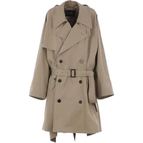 Balenciaga Double-Breasted Belted Coat