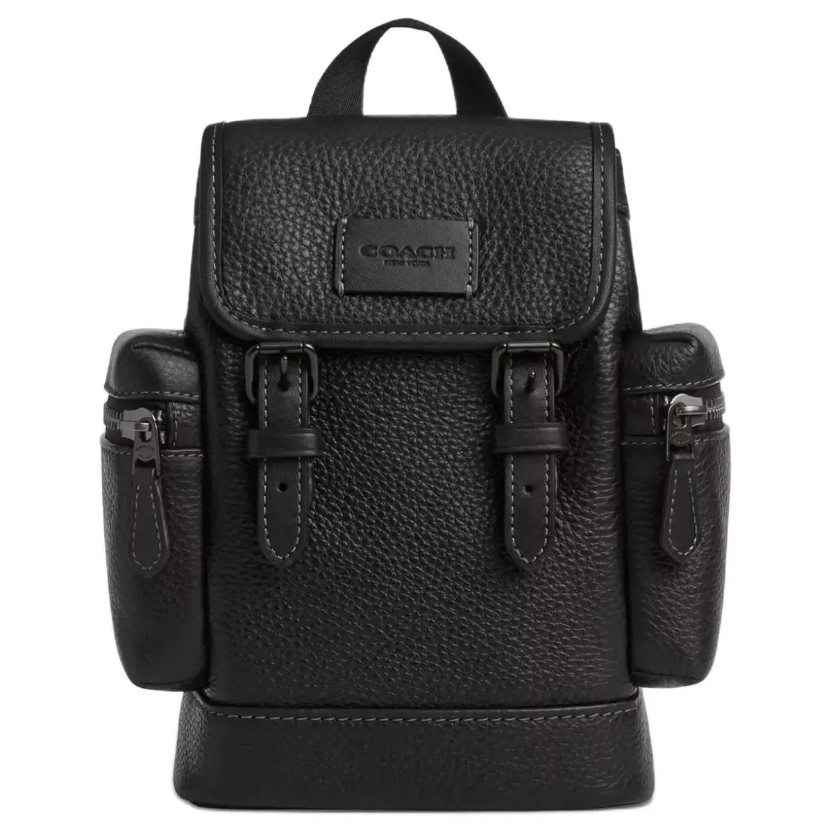 COACH Sprint Leather Sling Bag Mini Men's Black