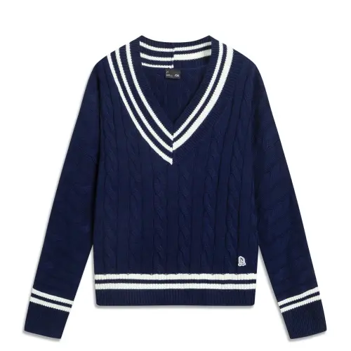 Li Ning Sports Life Collection Knitwear Women's Dark Iris Blue