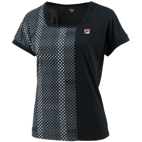 FILA Tennis Tops Women's Black Crew Neck