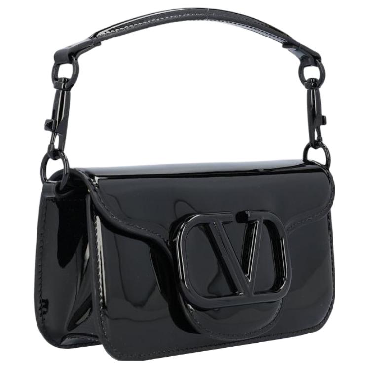 Женская сумка Valentino VLogo (черная) — фото 2