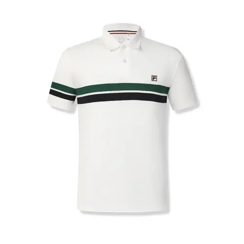 FILA Tennis Polo Shirt Men's Jade White