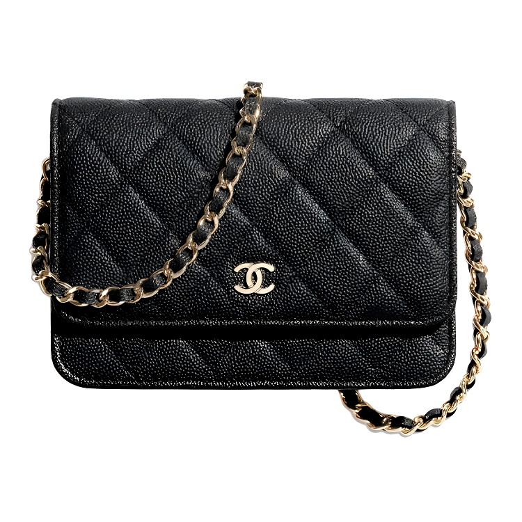 CHANEL WOC Caviar Cow Leather Shoulder Bag, Crossbody Bag Mini Women's Black