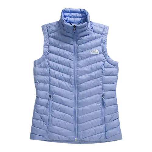 THE NORTH FACE Vests Women's Light Blue Stand Collar Moderate