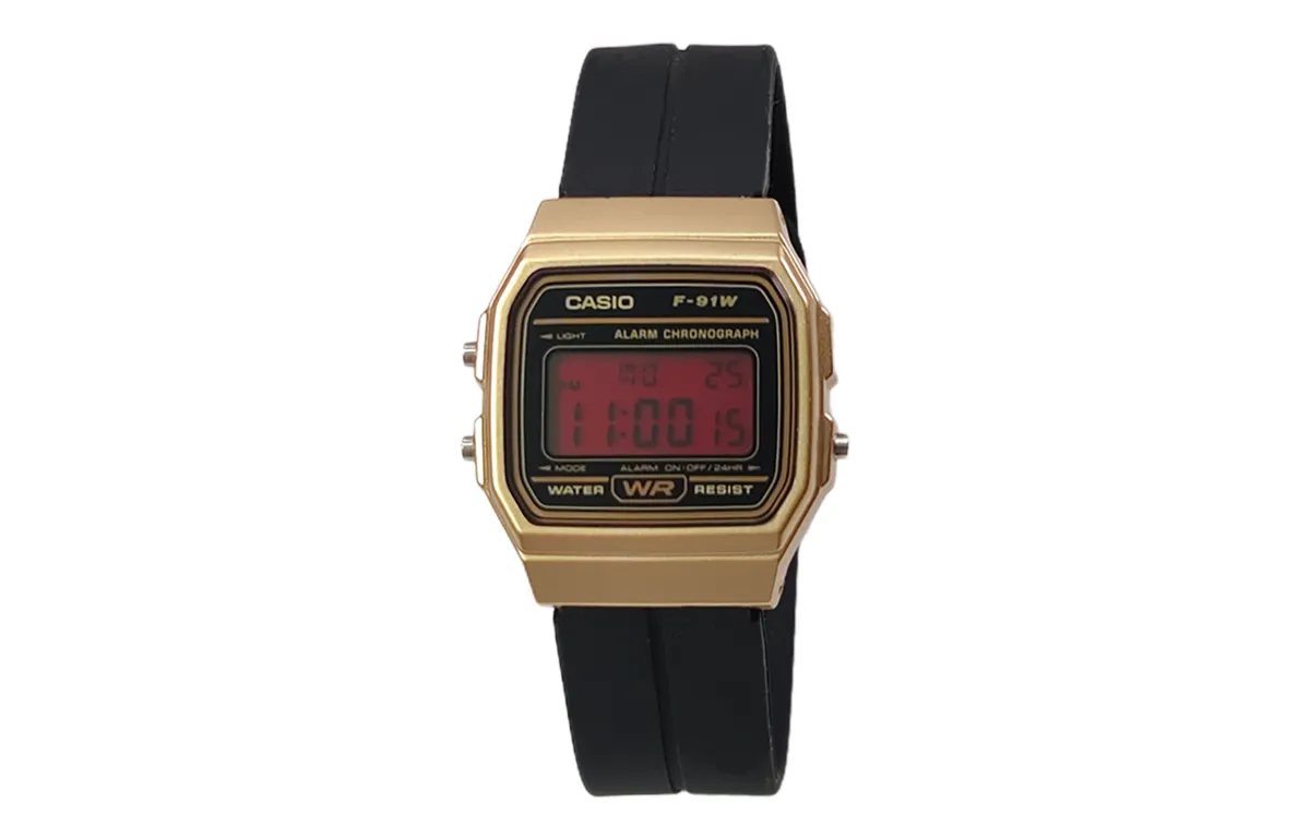 CASIO Custom Collection Quartz Movement Silicone Strap Watch Men's Watches Black Dial