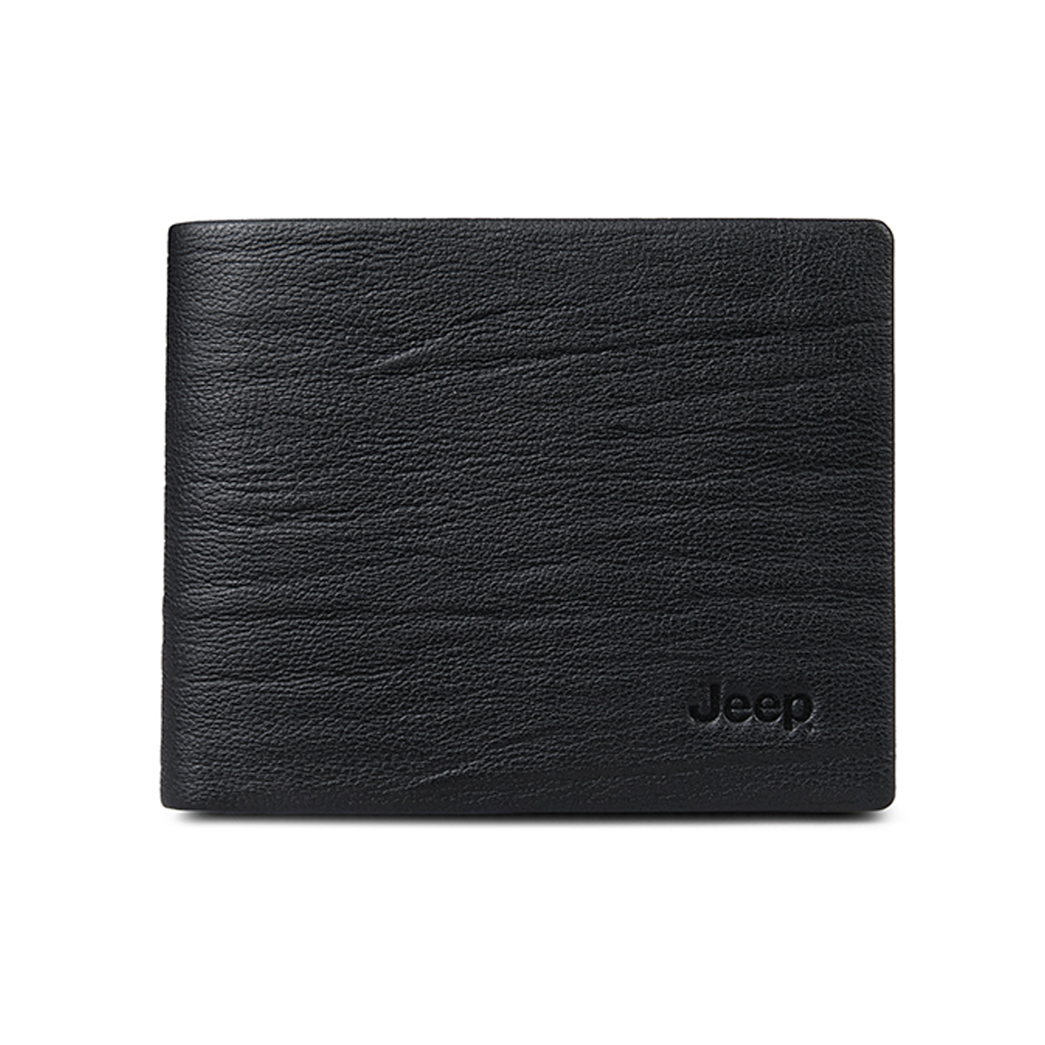Jeep Genuine Leather Soft Cow Leather Coin Purse Wallet Men's Black