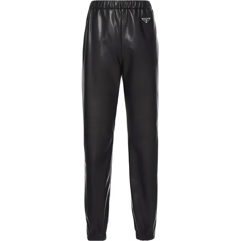 PRADA Casual Pants Women's Black Moderate Cuffed Pants
