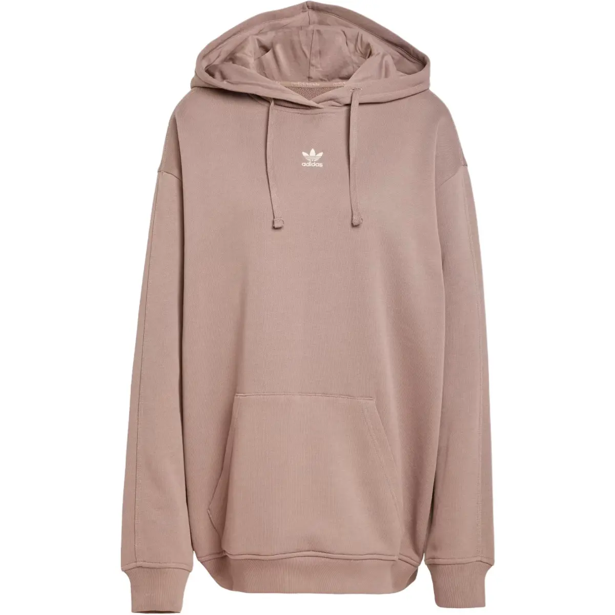 Adidas Essentials Loose French Terry Hoodie Trace Brown