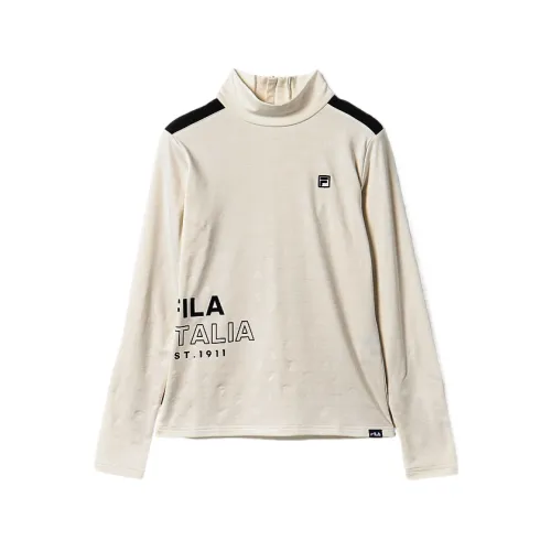 FILA Golf Collection Shirts Women's Beige Turtleneck Moderate