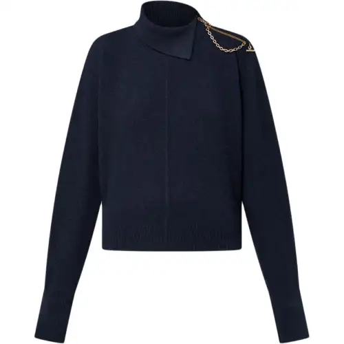 LOUIS VUITTON Twist Collar Knit Pullover