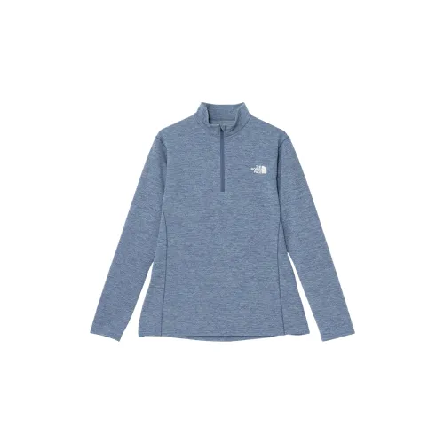 THE NORTH FACE Shirts Women's Mountain Blue Stand Collar Moderate