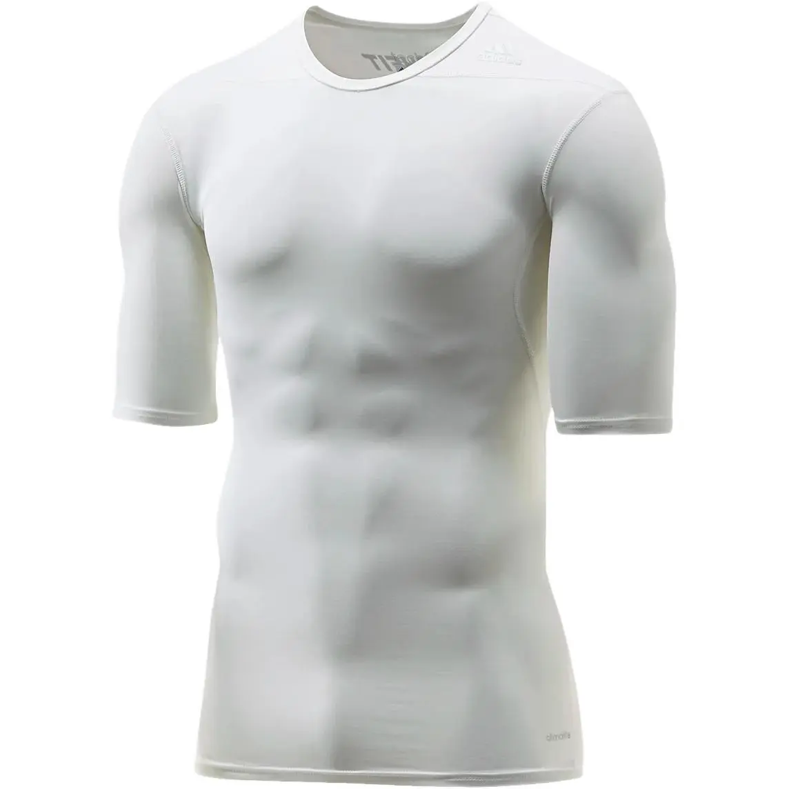 Adidas T-Shirts Men's White Crew Neck Moderate