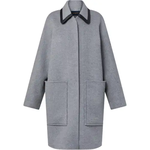 LOUIS VUITTON Removable Collar Double Face Coat