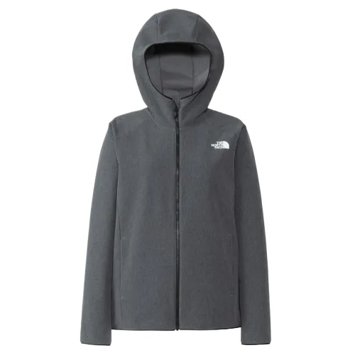 THE NORTH FACE Jackets Women's Charcoal Gray Hooded Moderate Soft Shell