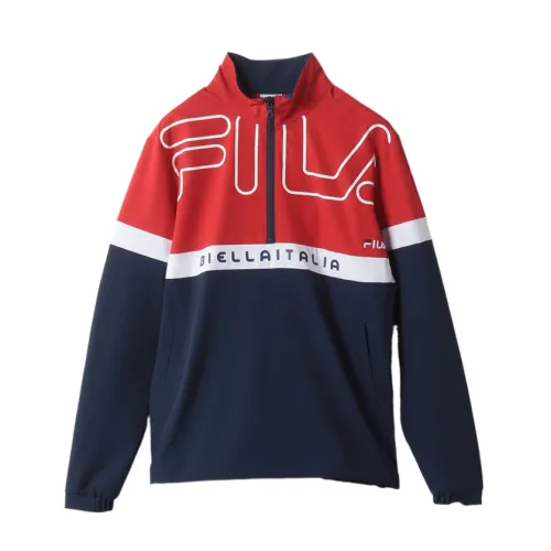 FILA Golf Collection Jackets Men's Red Stand Collar Moderate Other