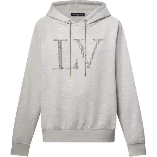LOUIS VUITTON Rhinestone Signature Hoodie
