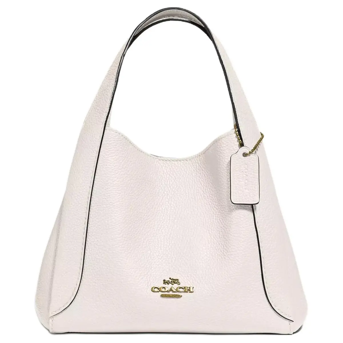 COACH Hadley Coated Canvas With Cow Leather Handbag Small Women's White