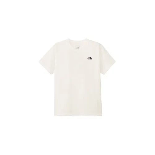 THE NORTH FACE T Shirts Women's White Crew Neck Moderate Straight Fit
