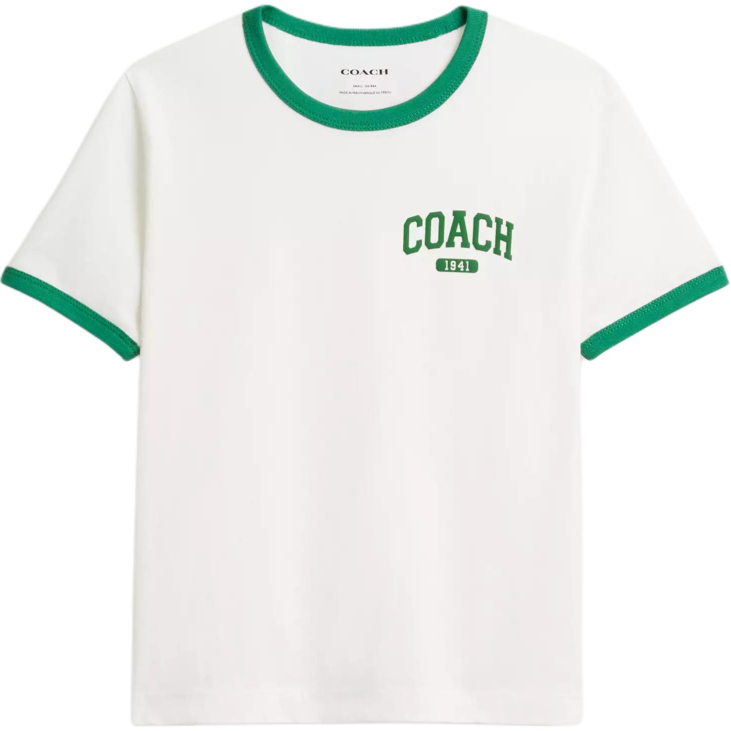Женская футболка COACH (белая)