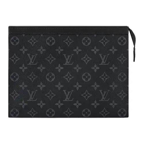 LOUIS VUITTON Pochette Voyage Monogram Eclipse Mm Black/Grey