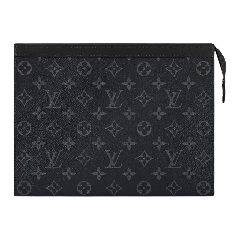 LOUIS VUITTON Pochette Voyage Monogram Eclipse Mm Black/Grey