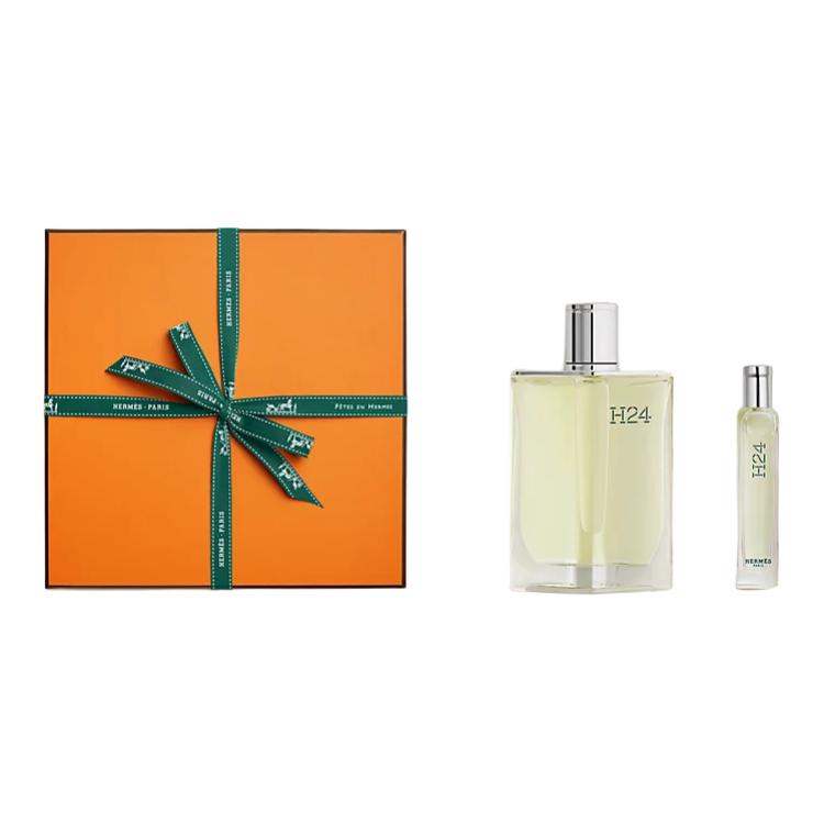 HERMES Rhythm H24 Clothing Sets Box Men's Perfumes Green Leaf Eau De Toilette 100ml+15ml Clary Sage Narcissus