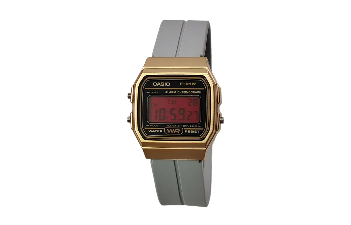 CASIO Custom Collection Quartz Movement Silicone Strap Watch Men's Watches Black Dial