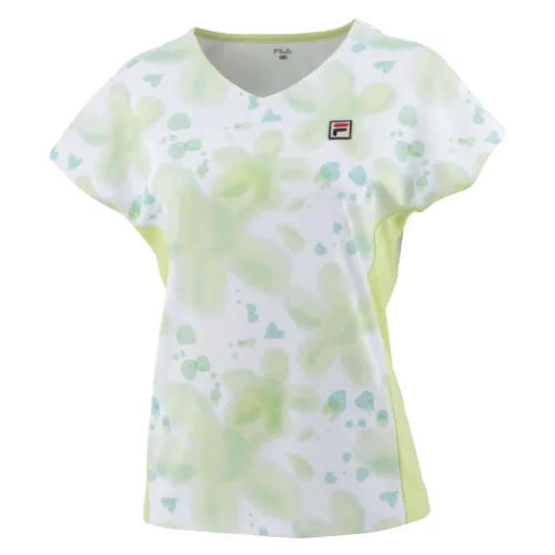 FILA Tennis Tops Women's Green V Neck Moderate