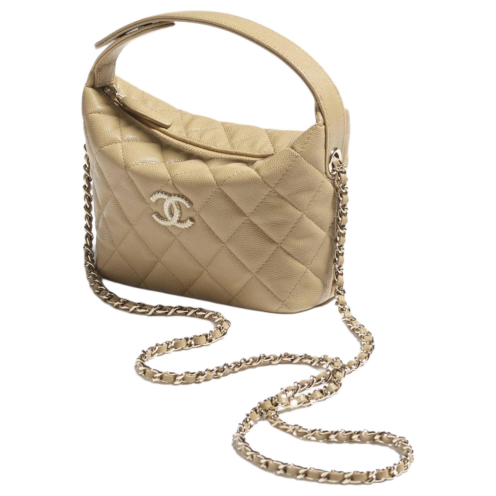 Женская сумка Chanel HOBO 25A (темно-бежевая) — фото 2