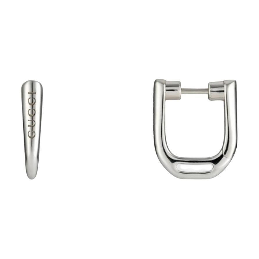 Серьги Gucci Staffa (серебристые)
