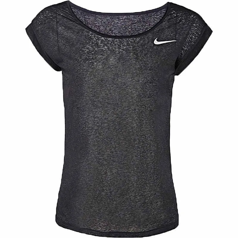 Nike T-Shirts Women's Black Crew Neck Moderate Other