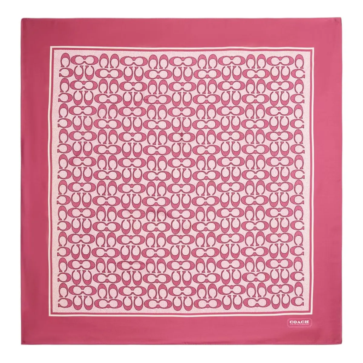 COACH Silk Scarves Women's Pink