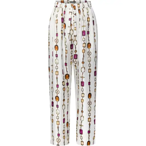LOUIS VUITTON SS25 Casual Pants Women's White
