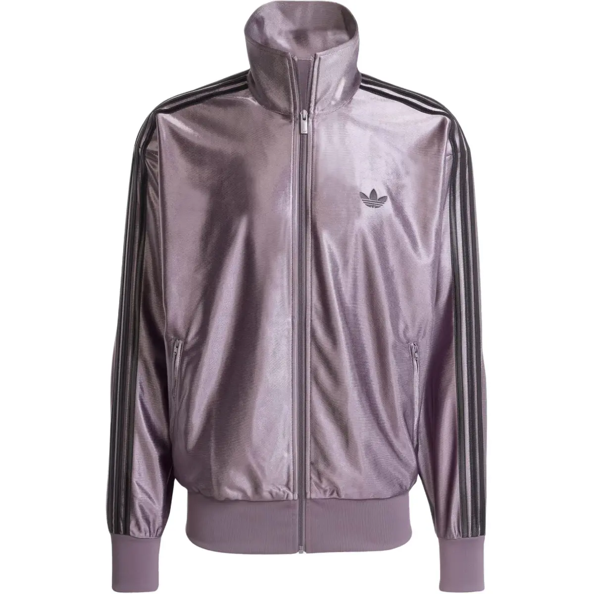 Adidas Originals Stripe-Detail High Neck Jacket