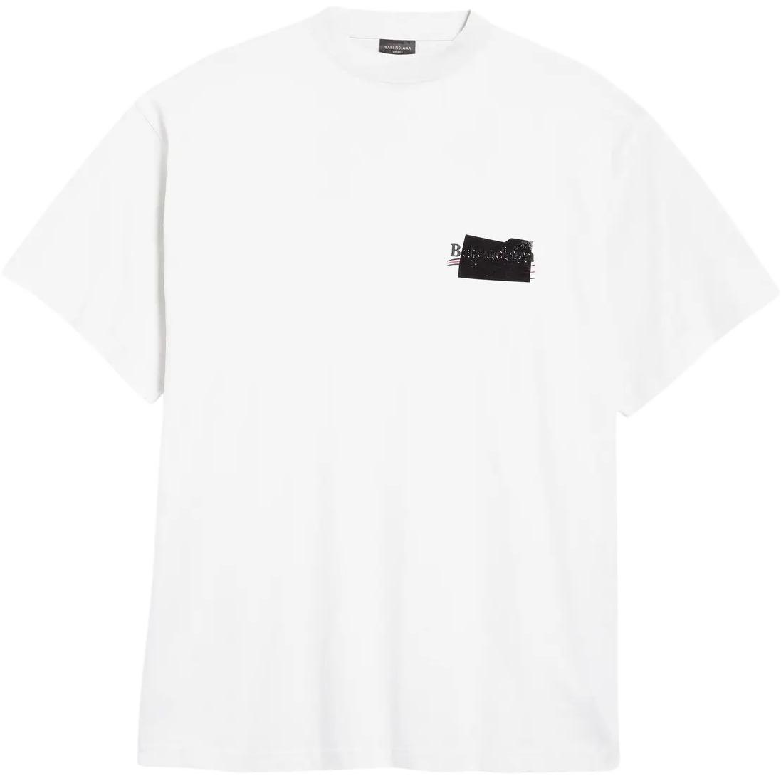 Мужская футболка Balenciaga (белый)