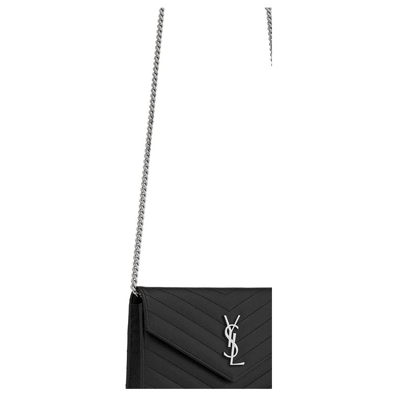 Женская сумка SAINT LAURENT ENVELOPE (черная) — фото 6
