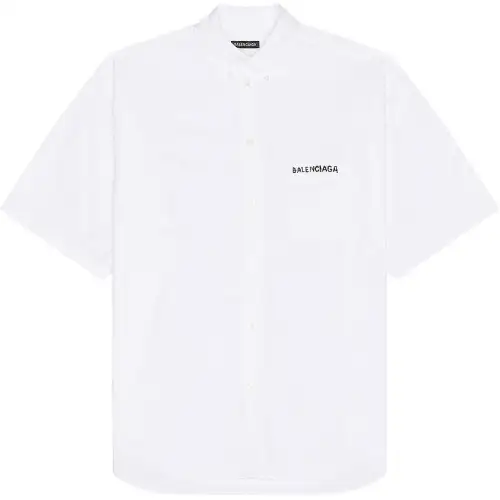 Balenciaga Logo Printed Short Sleeved Shirt